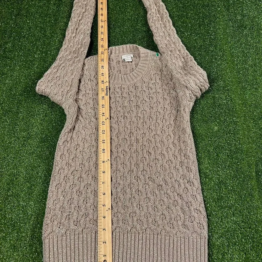 Jcrew Women's Tan and Cream Dress